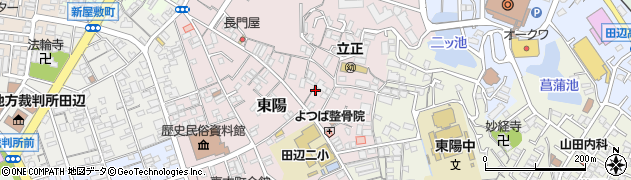和歌山県田辺市東陽8周辺の地図
