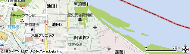 和歌山県新宮市阿須賀周辺の地図