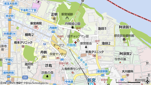 〒647-0010 和歌山県新宮市丹鶴の地図
