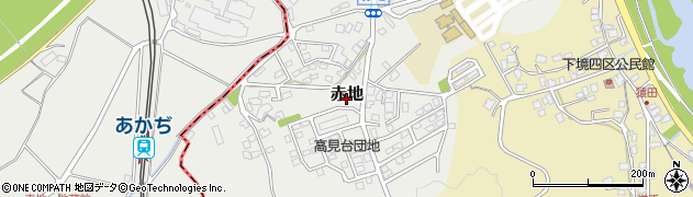 福岡県直方市赤地周辺の地図
