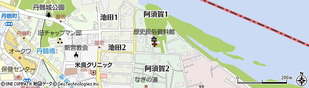 阿須賀会館周辺の地図