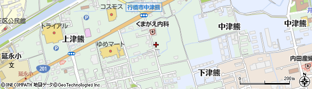 福岡県行橋市中津熊周辺の地図