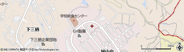 和歌山県田辺市城山台周辺の地図