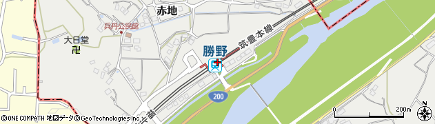 勝野駅周辺の地図