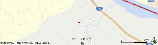 和歌山県新宮市南檜杖土ノ河周辺の地図