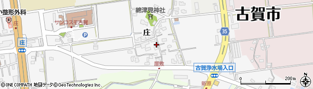 福岡県古賀市庄周辺の地図