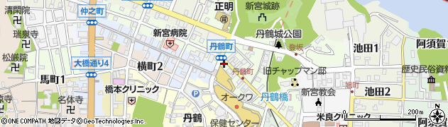 珍重庵丹鶴店周辺の地図