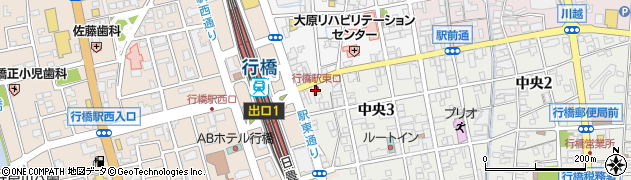 駅東口周辺の地図