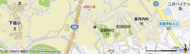 福岡県直方市下境1266周辺の地図