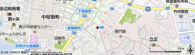 株式会社三前商店　田辺給油所周辺の地図