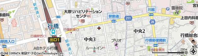福岡銀行行橋支店周辺の地図