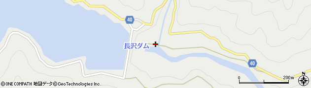 ＹＯＮＤＥＮ（電力）本川電力センター　長沢ダム周辺の地図