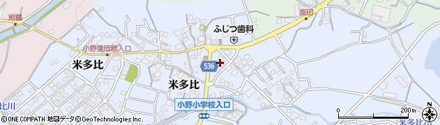 Ａコープ米多比店周辺の地図