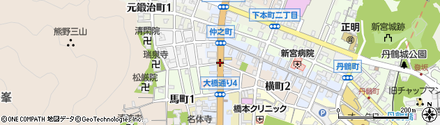 和歌山県新宮市大橋通周辺の地図