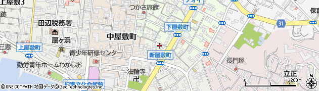 和歌山県田辺市下屋敷町121周辺の地図