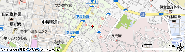 和歌山県田辺市下屋敷町18周辺の地図