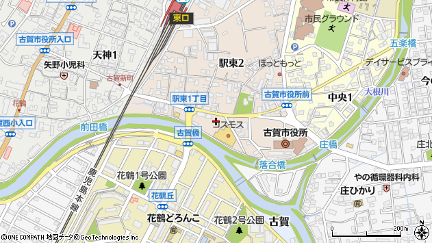 〒811-3102 福岡県古賀市駅東の地図