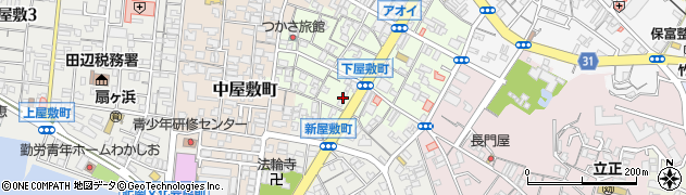 和歌山県田辺市下屋敷町94周辺の地図