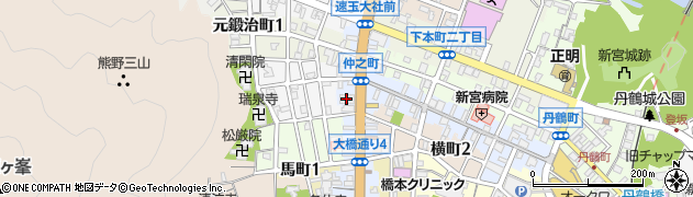 新宮信用金庫徐福支店周辺の地図