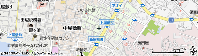 和歌山県田辺市下屋敷町97周辺の地図