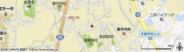 福岡県直方市下境1237周辺の地図