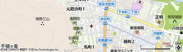 和歌山県新宮市薬師町周辺の地図