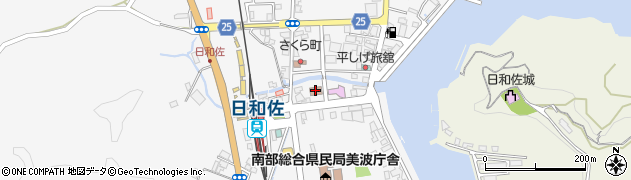 徳島海上保安部美波分室周辺の地図