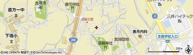 福岡県直方市下境1332周辺の地図