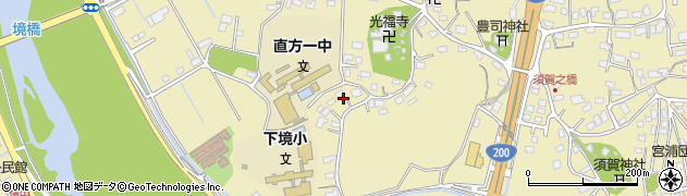 福岡県直方市下境1715周辺の地図