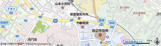 和歌山県田辺市湊50周辺の地図