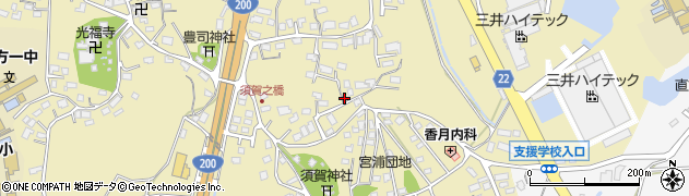 福岡県直方市下境1358周辺の地図