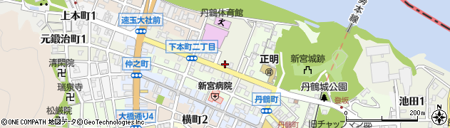 新宮停車場線周辺の地図