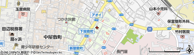 和歌山県田辺市下屋敷町80周辺の地図