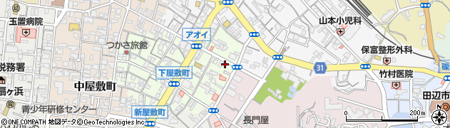 和歌山県田辺市下屋敷町12周辺の地図