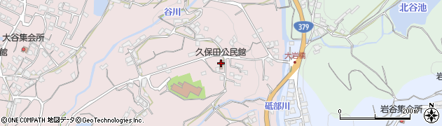 久保田公民館周辺の地図