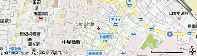 和歌山県田辺市下屋敷町51周辺の地図