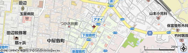 和歌山県田辺市下屋敷町78周辺の地図