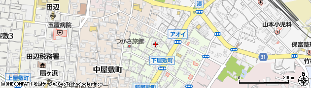 和歌山県田辺市下屋敷町50周辺の地図