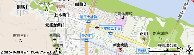 速玉大社前周辺の地図