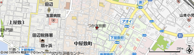 和歌山県田辺市下屋敷町64周辺の地図