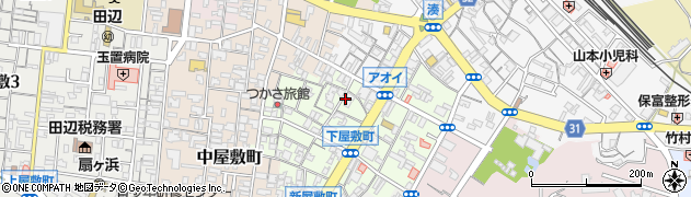 和歌山県田辺市下屋敷町75周辺の地図