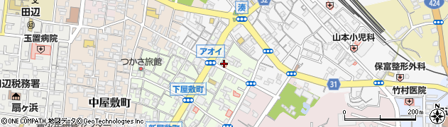 和歌山県田辺市下屋敷町2周辺の地図