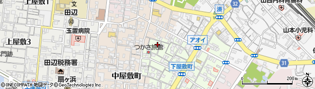 和歌山県田辺市下屋敷町45周辺の地図