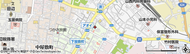 和歌山県田辺市下屋敷町5周辺の地図