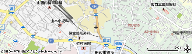 熊野御坊南海バス　田辺営業所周辺の地図