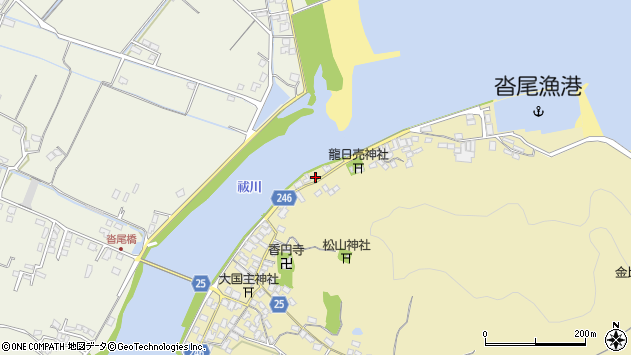〒824-0013 福岡県行橋市沓尾の地図