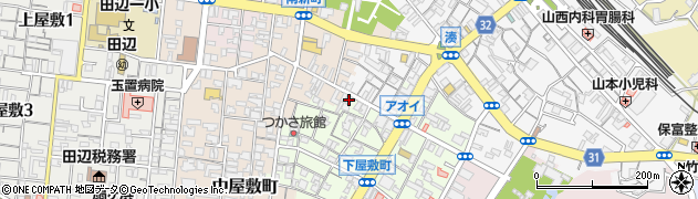 和歌山県田辺市下屋敷町37周辺の地図