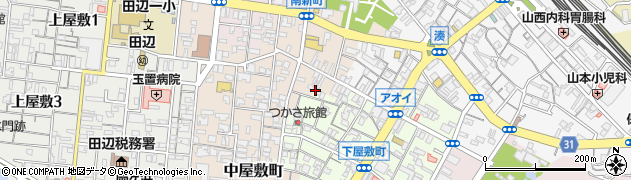 和歌山県田辺市下屋敷町42周辺の地図