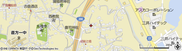 福岡県直方市下境1395周辺の地図