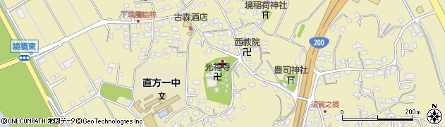 福岡県直方市下境1636周辺の地図